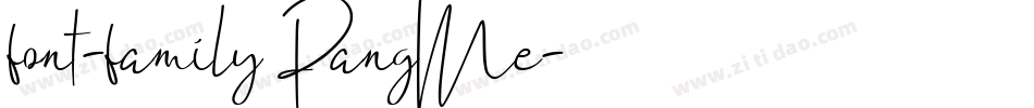 font-family PangMe字体转换